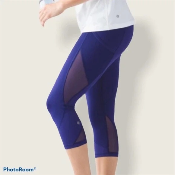 Lululemon Fast As Light Crop Legging Emperor Blue - Picture 1 of 6